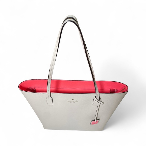 Kate Spade Abbey Street Karla in Cream and Hot Pink EUC - Picture 5 of 17